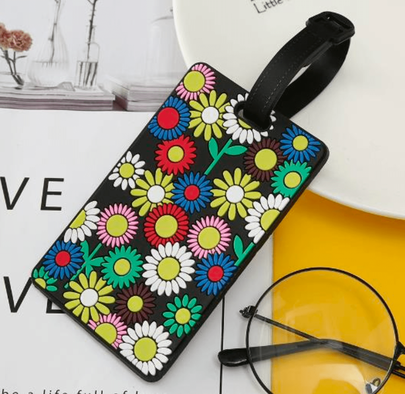 Floral Pattern Luggage Tag - MisfaarMisfaar