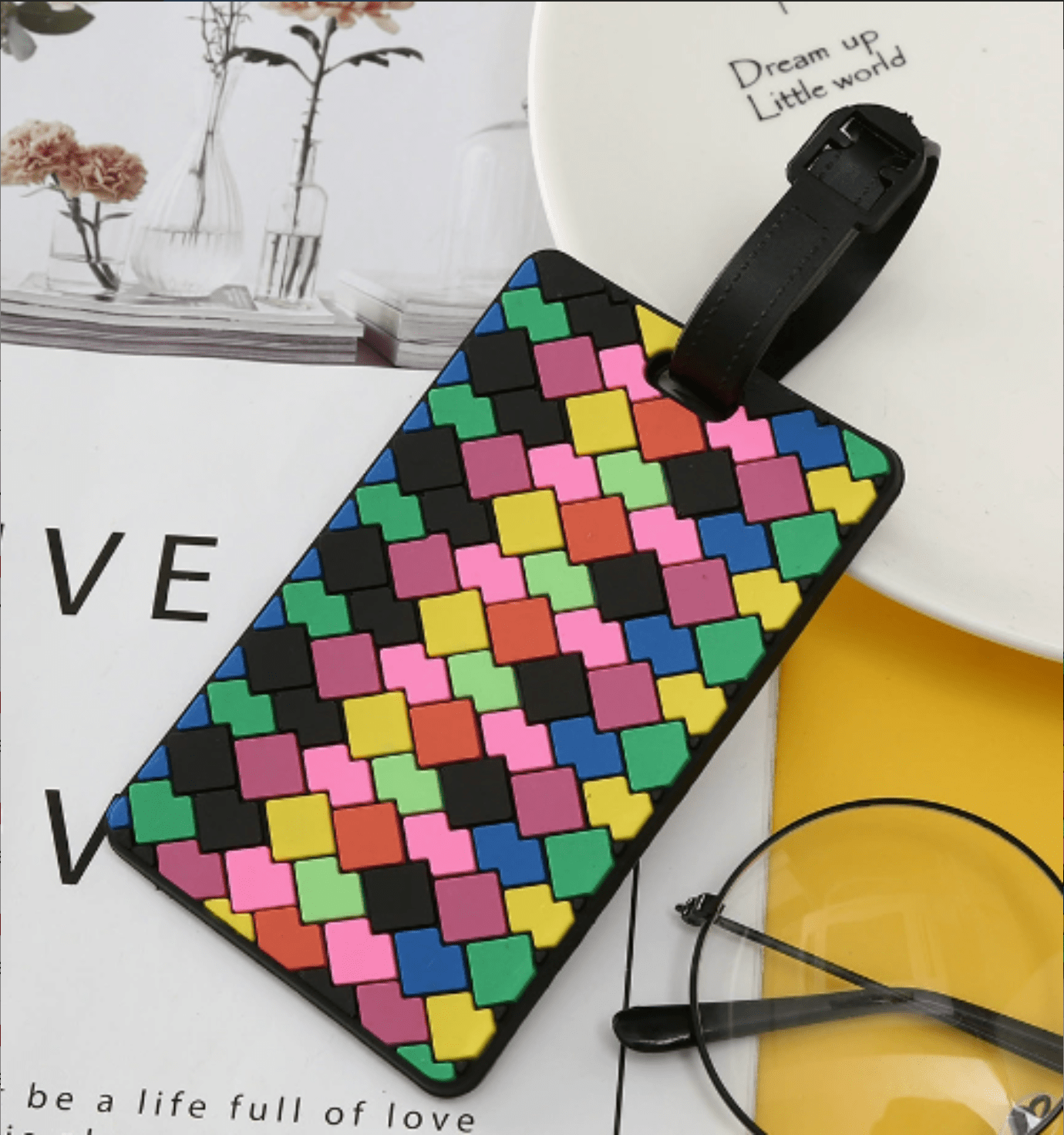 Geometric Pattern Luggage Tag - MisfaarMisfaar