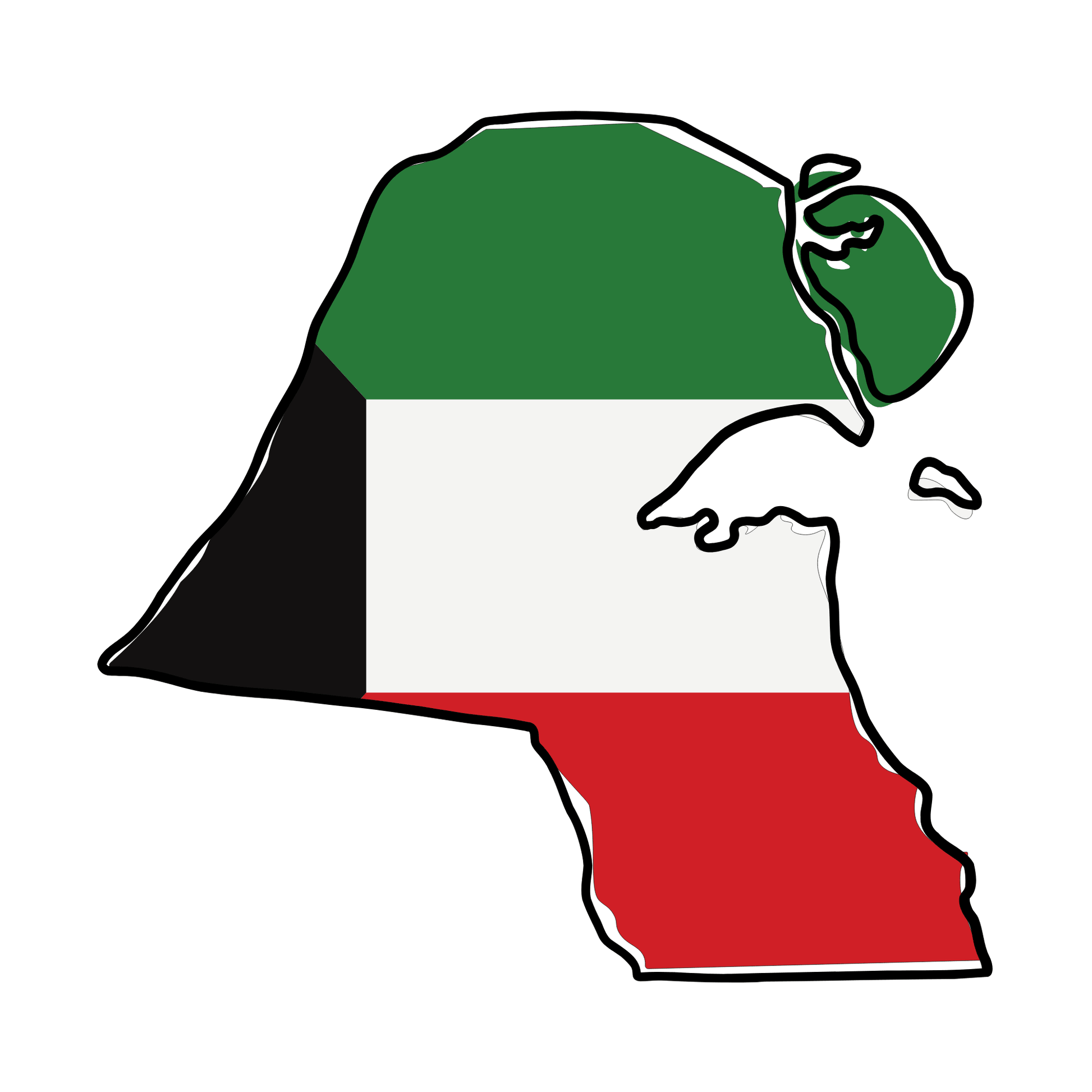 Kuwait Map - MisfaarMisfaar