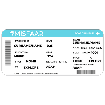 MISFAAR Boarding Pass Sticker - MisfaarMisfaar
